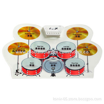 Teaching and learning silicone electronic drum set , MD1008